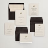 "Simple Seashell" - Wedding Invitations in Sand by Hannah Bowman - Invitation Suite