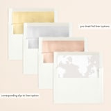 "far and away" - Wedding Invitations in Lily by Design Lotus - Envelope Liner Options