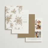 "Reflection" - Wedding Invitations in Porcelain by Leah Bisch - Back of Card Options