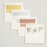 "Reflection" - Wedding Invitations in Porcelain by Leah Bisch - Envelope Liner Options