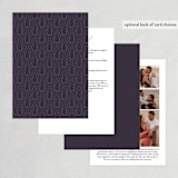 "Captivating" - Wedding Invitations in Plum by Design Lotus - Back of Card
