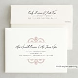 "Captivating" - Wedding Invitations in Plum by Design Lotus - FREE Recipient Addressing
