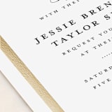 "Lasting love" - Wedding Invitations in Gold by Stacey Meacham - Close-Up
