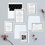 "Lasting love" - Wedding Invitations in Gold by Stacey Meacham - Invitation Suite