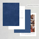 "Aspen" - Wedding Invitations in Midnight by Kristie Kern - Back of Card