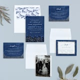 "Aspen" - Wedding Invitations in Midnight by Kristie Kern - Invitation Suite