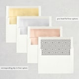 "Bold Classic" - Wedding Invitations in Golden by Jessica Williams - Envelope Liner Options