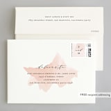 "Formal Watercolor" - Wedding Invitations in Bashful by Jennifer Postorino - FREE Recipient Addressing