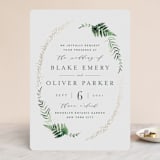 "Sparkling Ferns" - Wedding Invitations in Garden by Kristie Kern - Front