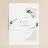 "Sparkling Ferns" - Wedding Invitations in Garden by Kristie Kern - Assembled