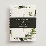 "Vines of Green" - Wedding Invitations in Fern by Susan Moyal - Assembled