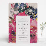 "Blooming Beauty" - Wedding Invitations in Tan by Lori Wemple - Front
