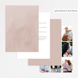 "Blooming Beauty" - Wedding Invitations in Tan by Lori Wemple - Back of Card