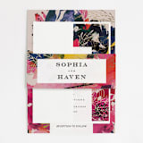 "Blooming Beauty" - Wedding Invitations in Tan by Lori Wemple - Assembled