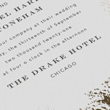 "Edgy Charm" - Wedding Invitations in Ivory by Kimberly FitzSimons - Close-Up