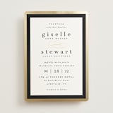 "Handsome Border" - Wedding Invitations in Chalkboard by Hooray Creative - Front