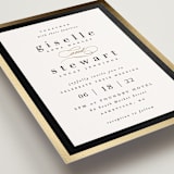 "Handsome Border" - Wedding Invitations in Chalkboard by Hooray Creative - Close-Up