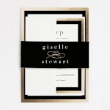 "Handsome Border" - Wedding Invitations in Chalkboard by Hooray Creative - Assembled