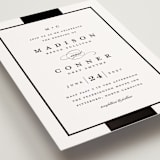 "Refined style" - Wedding Invitations in Cotton by Stacey Meacham - Detail