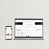 "Refined style" - Wedding Invitations in Cotton by Stacey Meacham - FREE Wedding Website