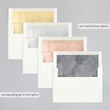 "Enchanted Blooms" - Wedding Invitations in Midnight by Lori Wemple - Envelope Liner Options