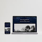 "Cosmos" - Wedding Invitations in Midnight by Hooray Creative - FREE Wedding Website
