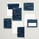 "Cosmos" - Wedding Invitations in Midnight by Hooray Creative - Invitation Suite