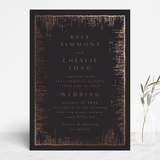 "Dazzling" - Wedding Invitations in Noir by Phrosné Barwood - Front