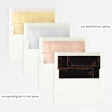 "Dazzling" - Wedding Invitations in Noir by Phrosné Barwood - Envelope Liner Options