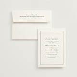 "Bianca" - Wedding Invitations in Sugar by Jessica Williams - Invitation with Envelope