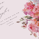 "Blossoms" - Wedding Invitations in Blush by Lori Wemple - Close-Up