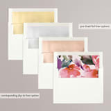 "Blossoms" - Wedding Invitations in Blush by Lori Wemple - Envelope Liner Options