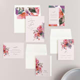 "Blossoms" - Wedding Invitations in Blush by Lori Wemple - Invitation Suite