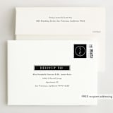"New Monogram" - Wedding Invitations in Licorice by Jessica Williams - FREE Recipient Addressing