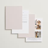 "Idyllic" - Wedding Invitations in Petal by Design Lotus - Back of Card Options