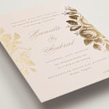 "Idyllic" - Wedding Invitations in Petal by Design Lotus - Detail