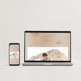 "Sunset by the Sea" - Wedding Invitations in Tan by lulu and isabelle - FREE Wedding Website