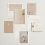 "Sunset by the Sea" - Wedding Invitations in Tan by lulu and isabelle - Invitation Suite