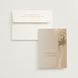 "Sunset by the Sea" - Wedding Invitations in Tan by lulu and isabelle - Invitation with Envelope