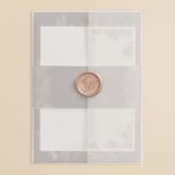 "Embracing" - Wedding Invitations in Autumn by Susan Moyal - Vellum Wrap with Wax Seal