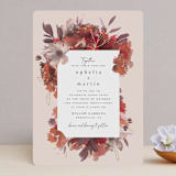 "Autumn Hymnal" - Wedding Invitations in Blush by Leah Bisch - Front
