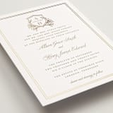 "Chic Monogram" - Wedding Invitations in Porcelain by Mansi Verma - Detail