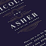 "Modern Deco" - Wedding Invitations in Midnight by Hooray Creative - Close-Up