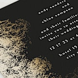 "fairytale dust" - Wedding Invitations in Midnight by Phrosné Barwood - Close-Up