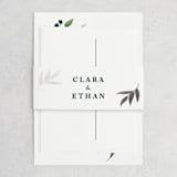 "Soft Greenery" - Wedding Invitations in Twilight by Susan Moyal - Assembled