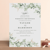 "Trailing Vine" - Wedding Invitations in Greenery by Jennifer Postorino - Front