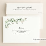 "Trailing Vine" - Wedding Invitations in Greenery by Jennifer Postorino - FREE Recipient Addressing