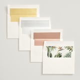 "Our Paradise" - Wedding Invitations in Tropical by Elly - Envelope Liner Options