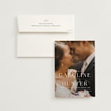 "Entwine" - Wedding Invitations in Pearl by Jennifer Postorino - Invitation with Envelope