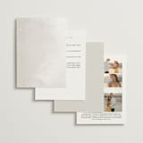 "Gilded Palm" - Wedding Invitations in Sand by Melinda Denison - Back of Card Options
